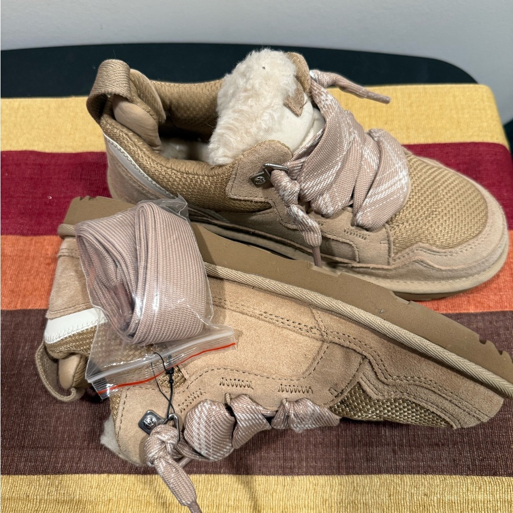 UGG Women's Tan Sneakers with Plush Lining